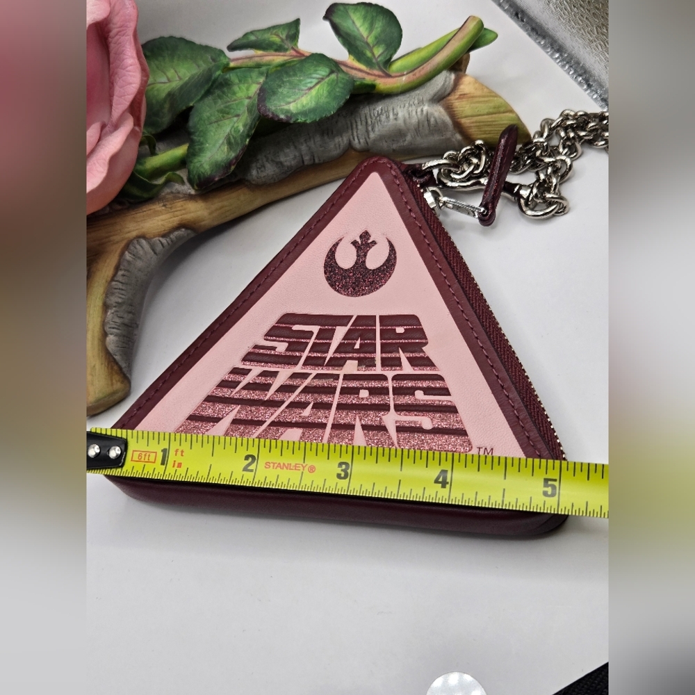 Coach Star Wars Triangle Keychain - Burgundy - Picture 9 of 10